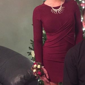 Maroon semi formal dress